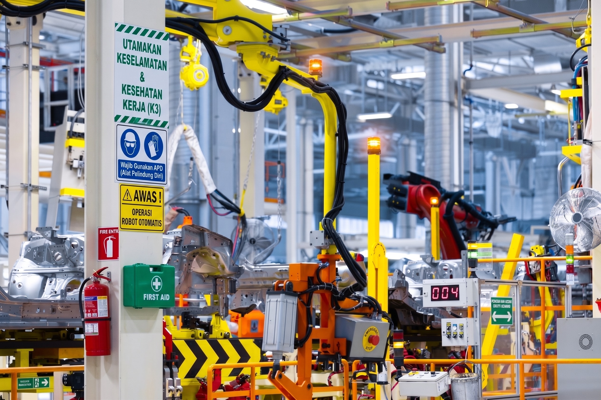 Peralatan kelistrikan pada fasilitas industri modern
